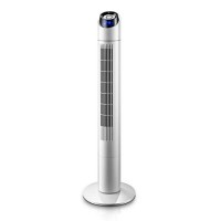 xy-household fans Swing tower cooling silent mechanical fan with 15-hour timing and negative ion air purification for home and office - white + black (H 110 x W 32 x D 32cm) - B07G6NLT5Y